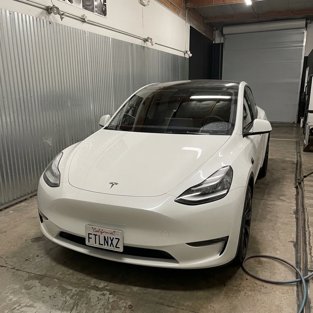 Tesla Model Y after professional mobile detailing by Clean Image Mobile Detailing in Sparks, NV