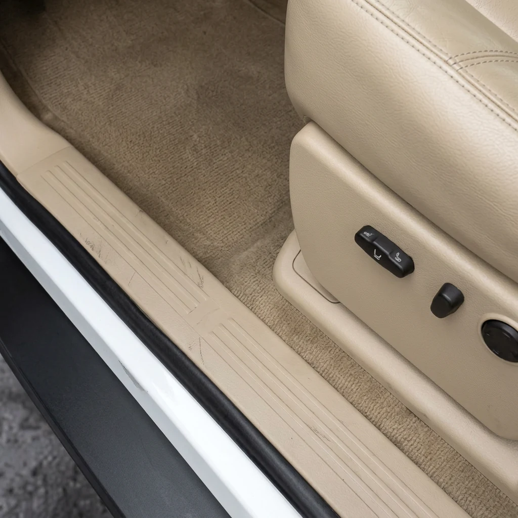 Door Sill after professional mobile detailing by Clean Image Mobile Detailing in Sparks, NV