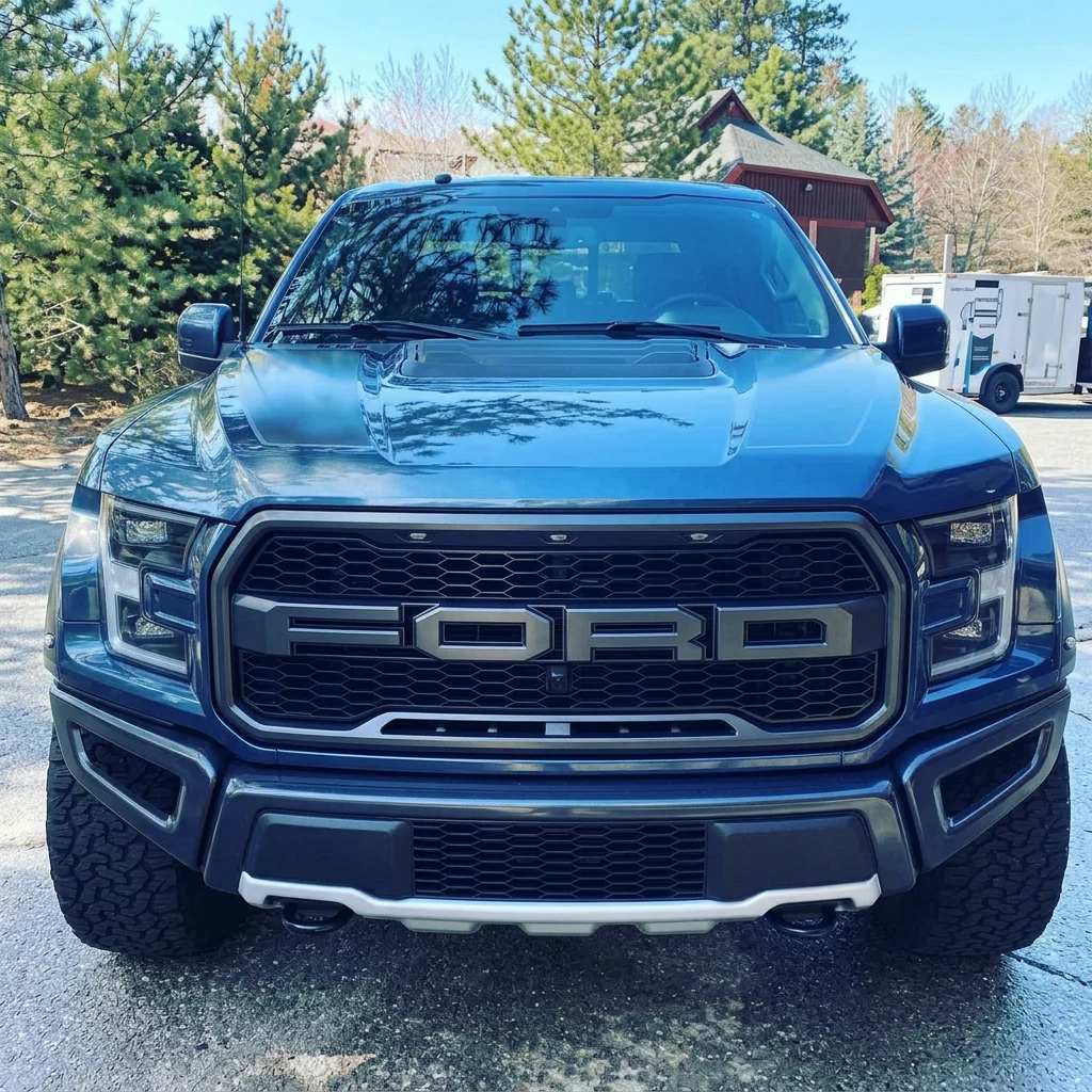 Ford Raptor Grille after professional mobile detailing by Clean Image Mobile Detailing in Sparks, NV