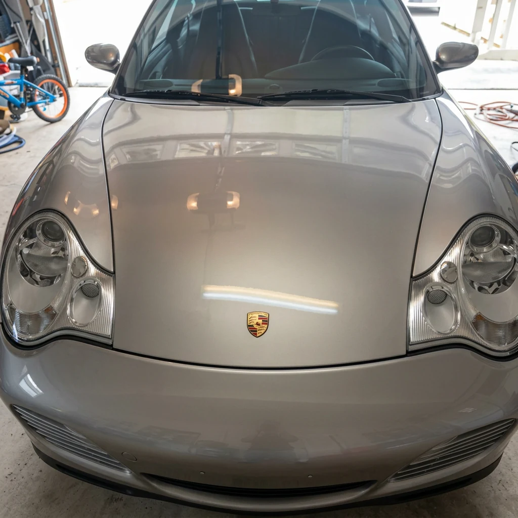 Porsche Hood after professional mobile detailing by Clean Image Mobile Detailing in Sparks, NV
