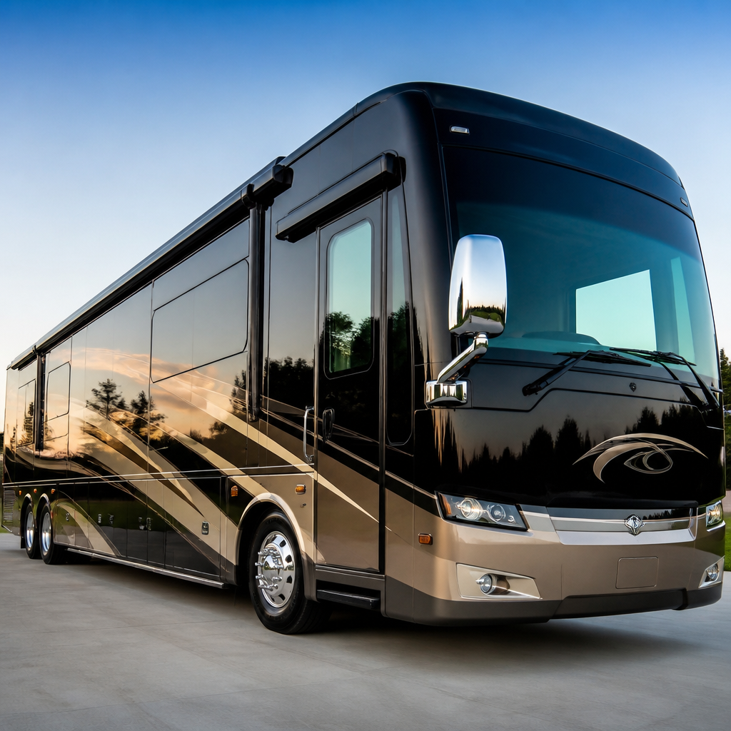 RV after professional mobile paint correction by Clean Image Mobile Detailing in Sparks, NV