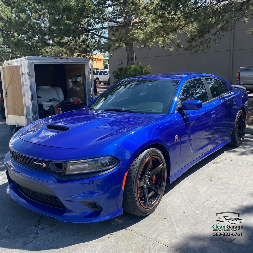 Dodge Charger SRT after professional mobile ceramic coating by Clean Image Mobile Detailing in Sparks, NV