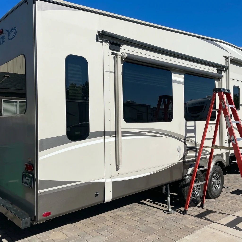 Motorhome after professional mobile detailing by Clean Image Mobile Detailing in Sparks, NV