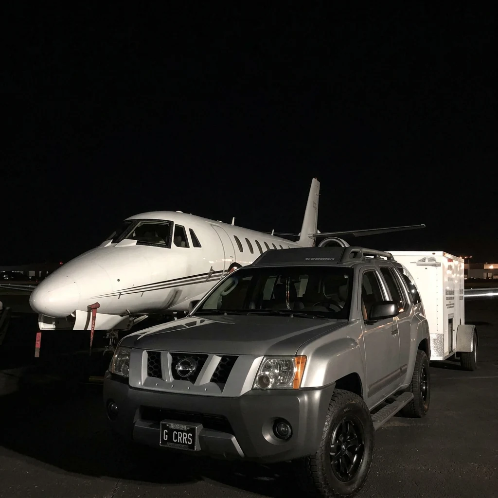 Private Jet Night after professional mobile detailing by Clean Image Mobile Detailing in Sparks, NV
