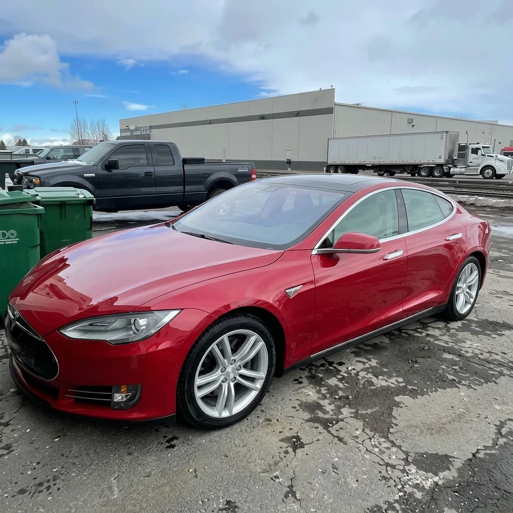 Tesla Model S after professional mobile detailing by Clean Image Mobile Detailing in Sparks, NV
